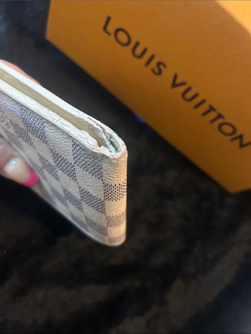 Louis Vuitton Damier Azur Bifold Wallet - Cream and Blue